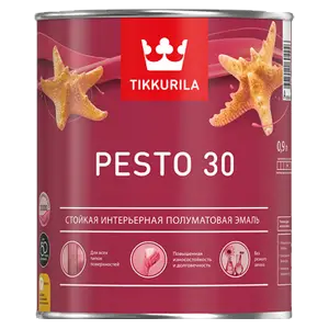 Эмаль универсальная Tikkurila PESTO 30 A полуматовая 2,7л