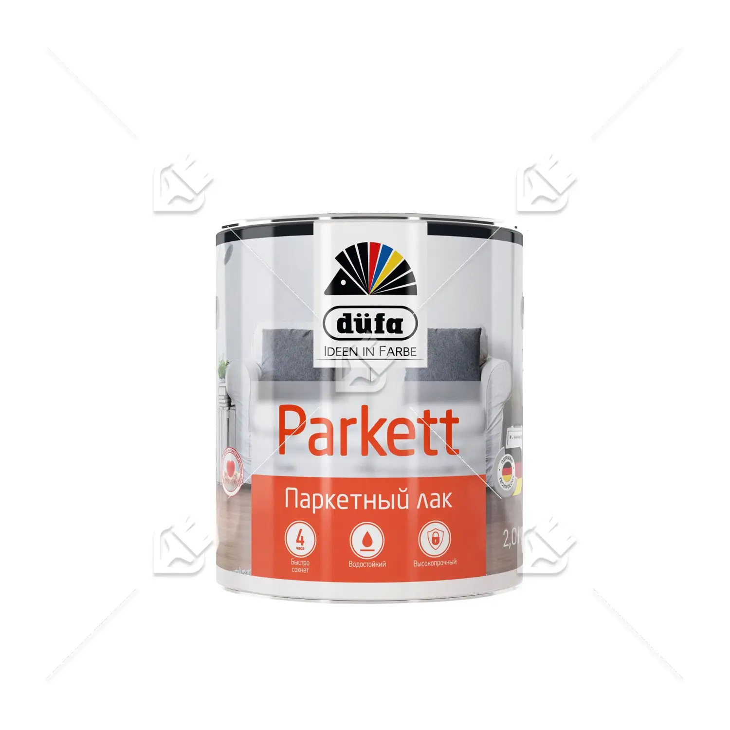 Лак паркетный алкидно-уретановый Dufa Parkett глянцевый 2 л