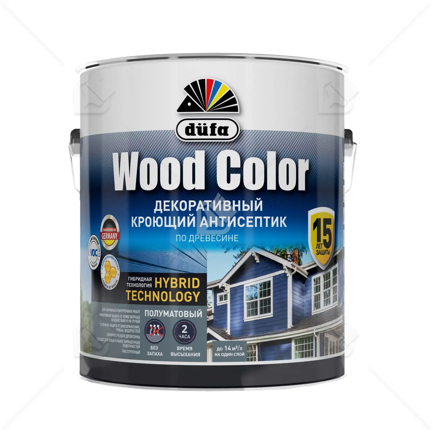Кроющий антисептик Dufa Wood Color маренго 2,5 л