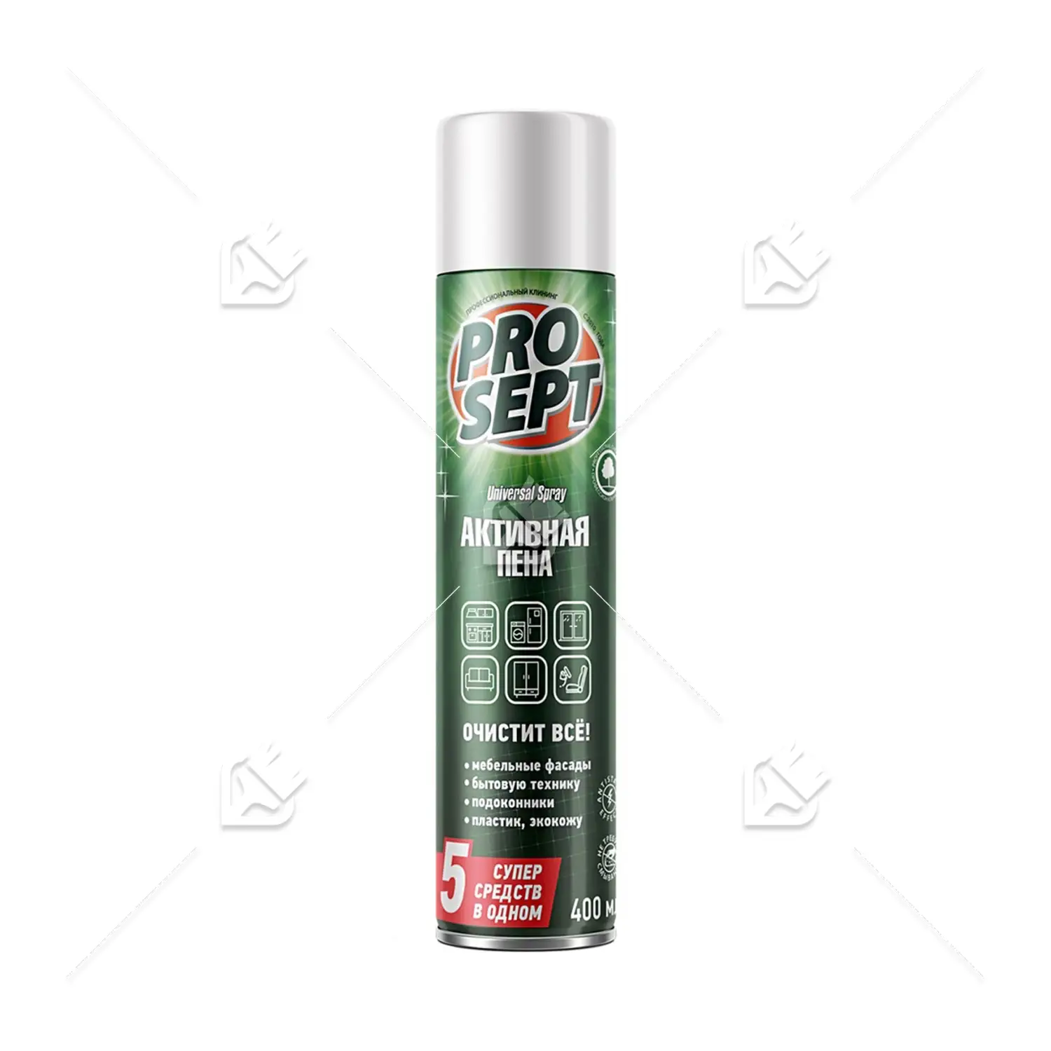 Универсальное моющее и чистящее средство Prosept Universal Spray Активная пена аэрозоль 0,4 л