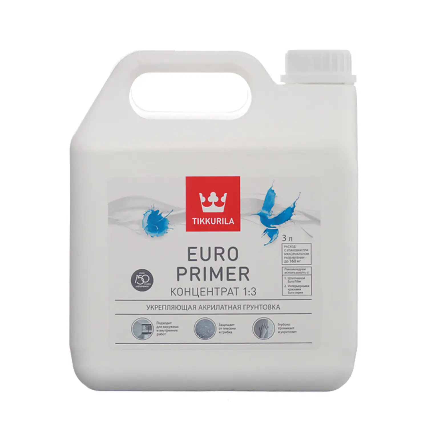 Грунтовка Tikkurila EURO PRIMER 3л