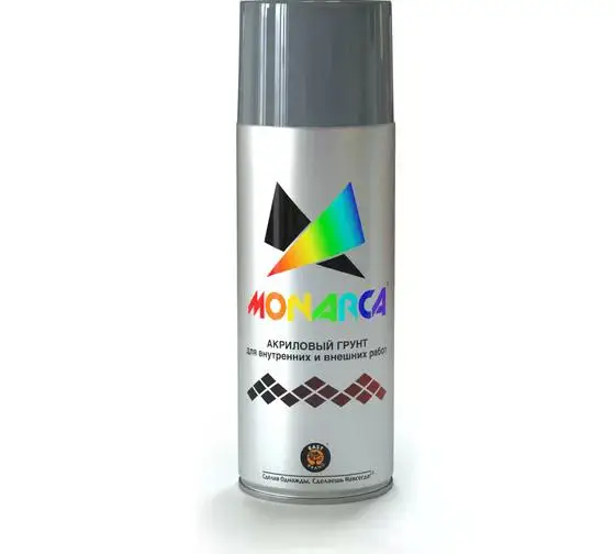 Грунт универсальный аэрозольный акриловый Eastbrand Monarca RAL 7031 сине-серый 520 мл. 