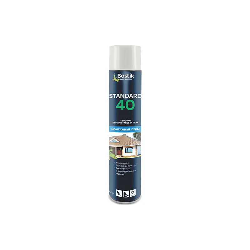 Пена стандартная Bostik Standard 40 500 мл. выход 40 л.