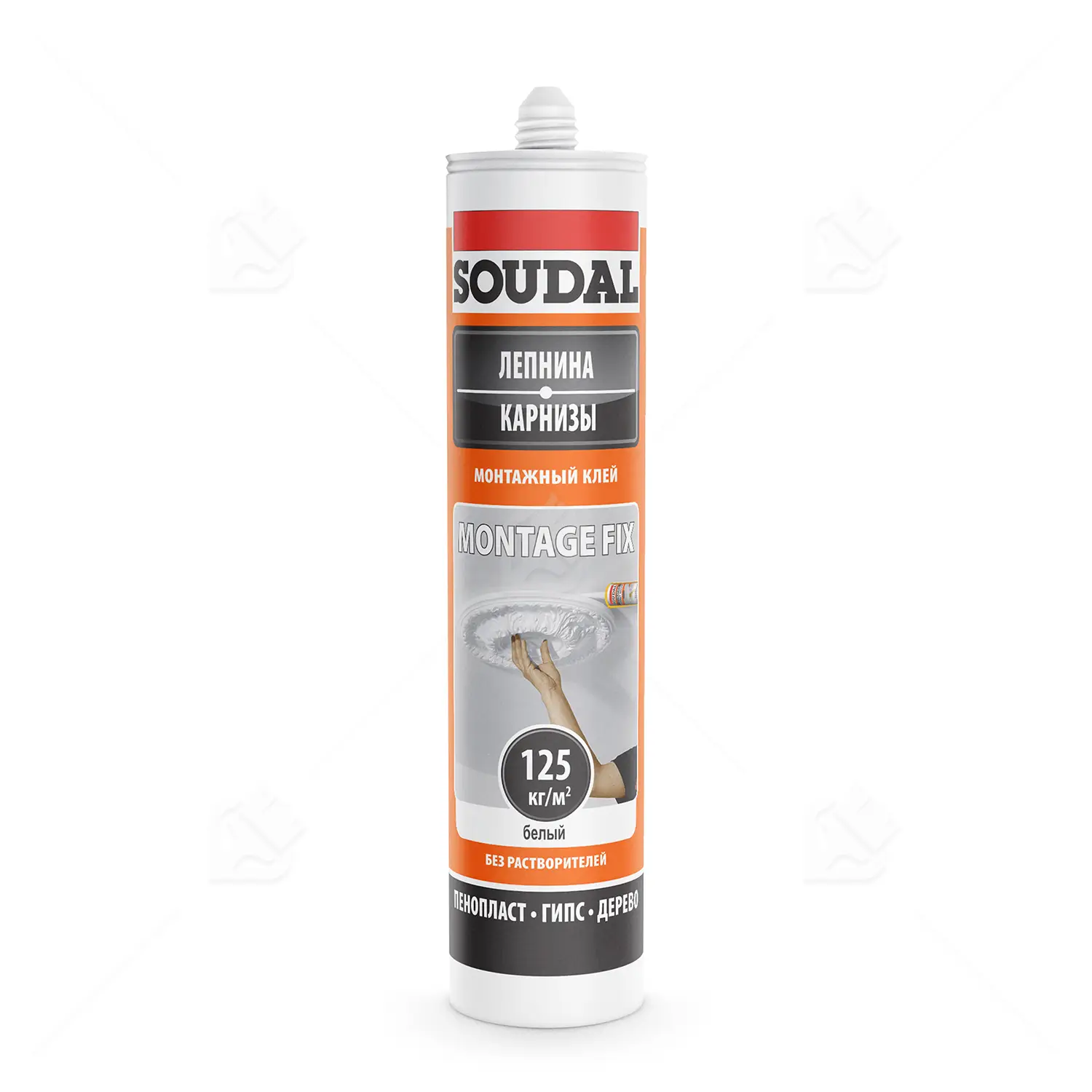 Клей универсальный на водной основе Soudal Montage Fix белый 280 мл