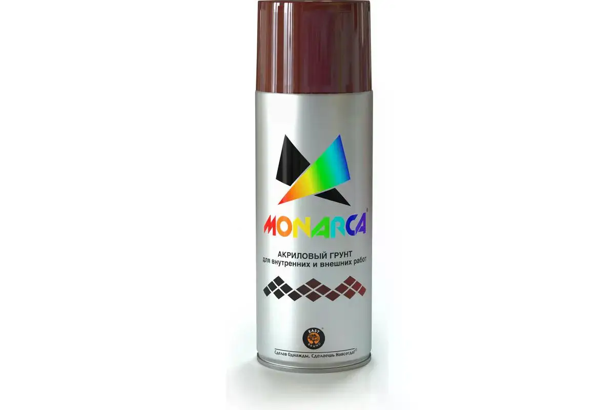 Грунт универсальный аэрозольный акриловый Eastbrand Monarca RAL 8012 красно-коричневый 520 мл. 