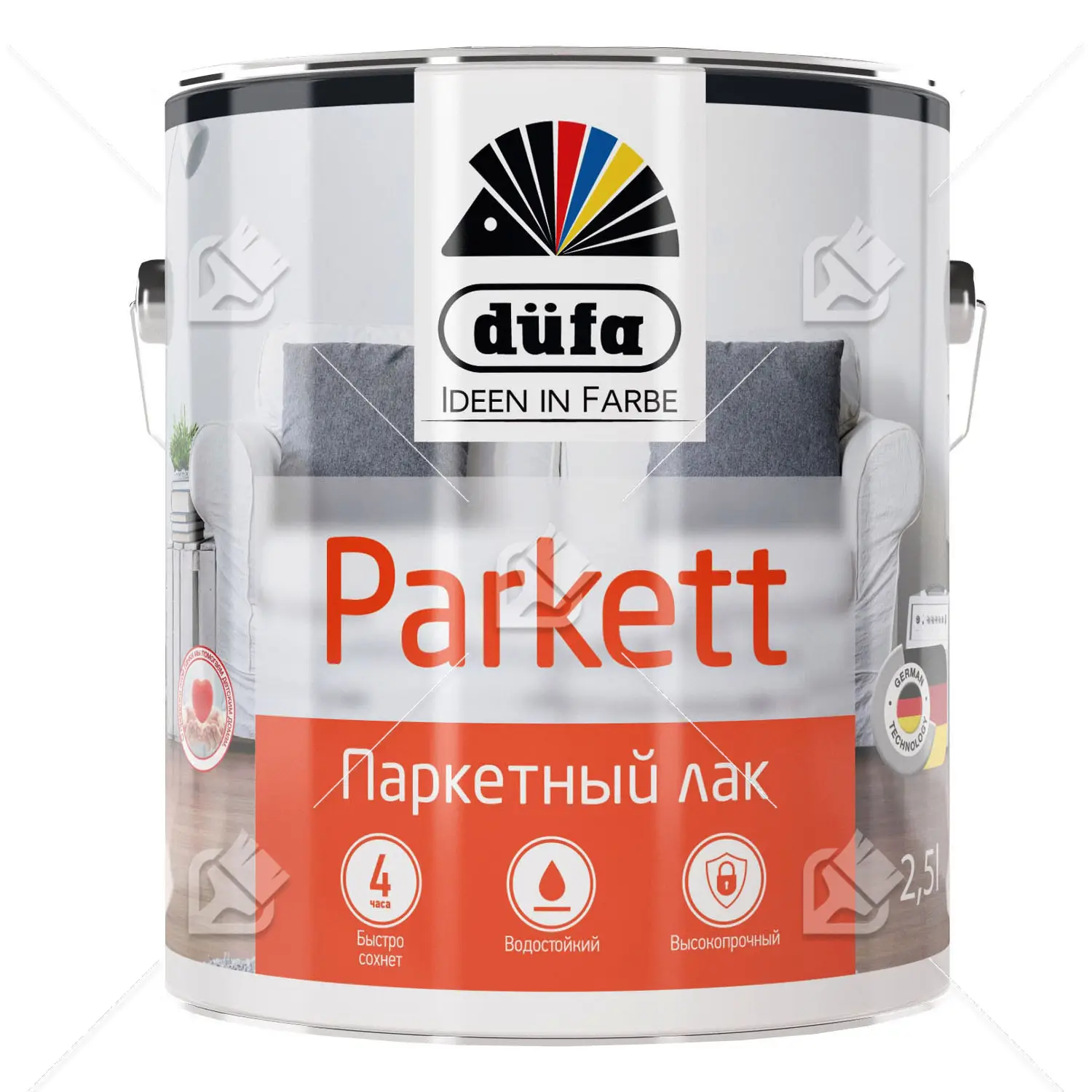 Лак паркетный алкидно-уретановый Dufa Parkett полуматовый 0,75 л