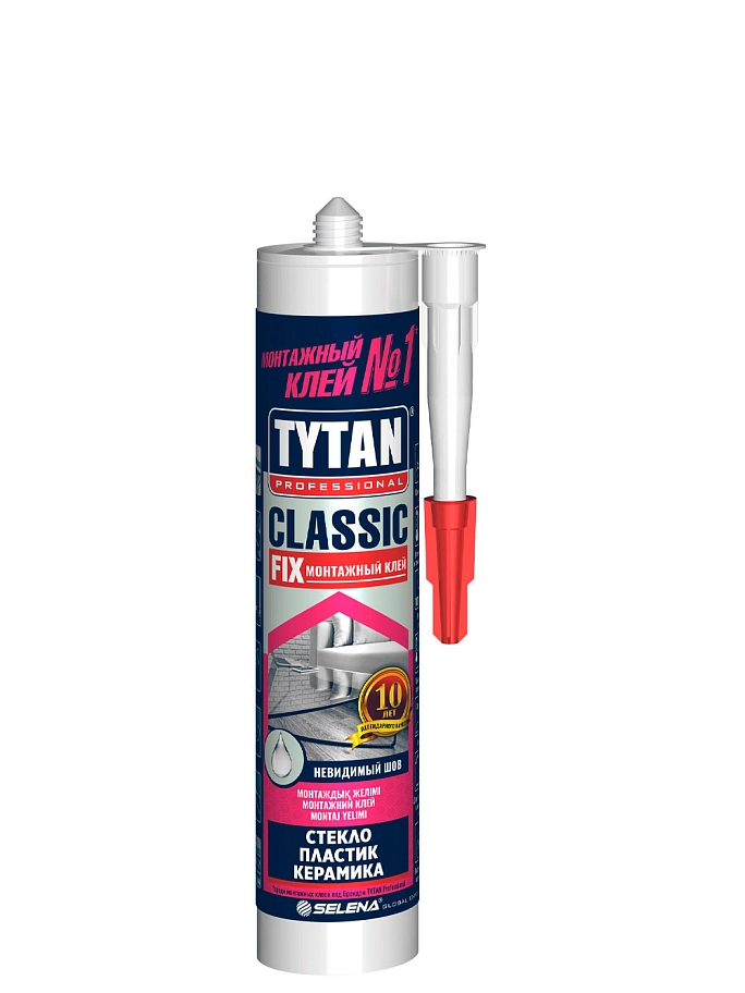 Клей монтажный универсальный Tytan Professionall Classic fix прозрачный 310 мл