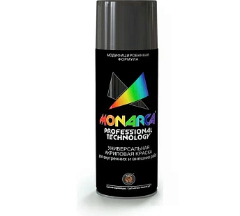 Краска универсальная аэрозольная акриловая Eastbrand Monarca RAL 7024 серый графит 520 мл.