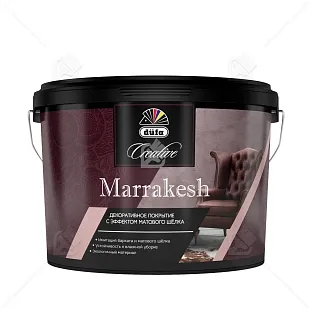 Покрытие декоративное Dufa Creative Marrakesh эффект матового шелка 5 кг. 