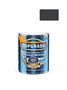 Краска для металла Topgrade гладкая глянцевая графитовая RAL 7024 0,75л