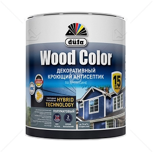 Кроющий антисептик Dufa Wood Color темный шоколад 0,9 л