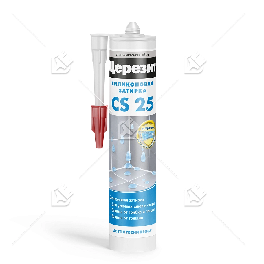 Герметик-затирка силиконовая противогрибковая Церезит CS 25 52 какао 280 мл