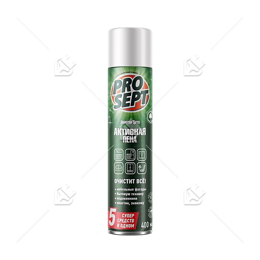 Универсальное моющее и чистящее средство Prosept Universal Spray Активная пена аэрозоль 0,4 л