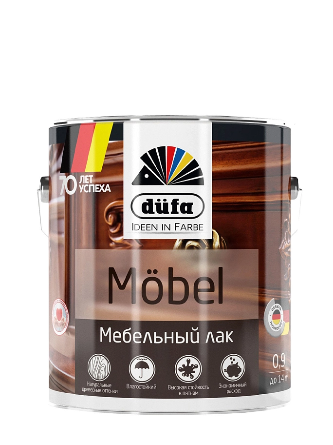Лак мебельный Dufa MOBEL дуб 0,9 л