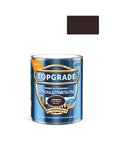 Краска для металла Topgrade гладкая глянцевая коричневая RAL 8017 0,75л