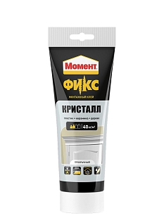 Клей монтажный универсальный акриловый Момент FIX Кристалл 185 г.