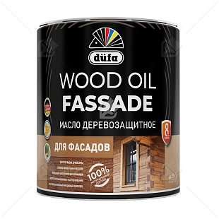 Масло деревозащитное для фасадов Dufa Wood Oil Fassade серый 0,9 л.