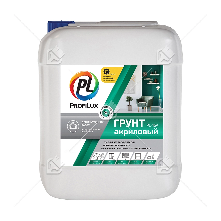 Грунт для внутренних работ акриловый Profilux PL-16A 5 л.
