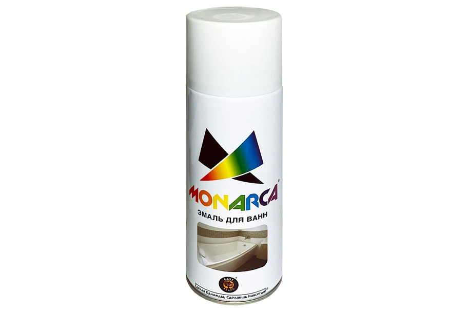 Эмаль для ванн аэрозольная Eastbrand Monarca глянцевая белый 520 мл.