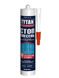 Герметик силиконовый санитарный нейтральный Стоп плесень Tytan Professional белый 280 мл