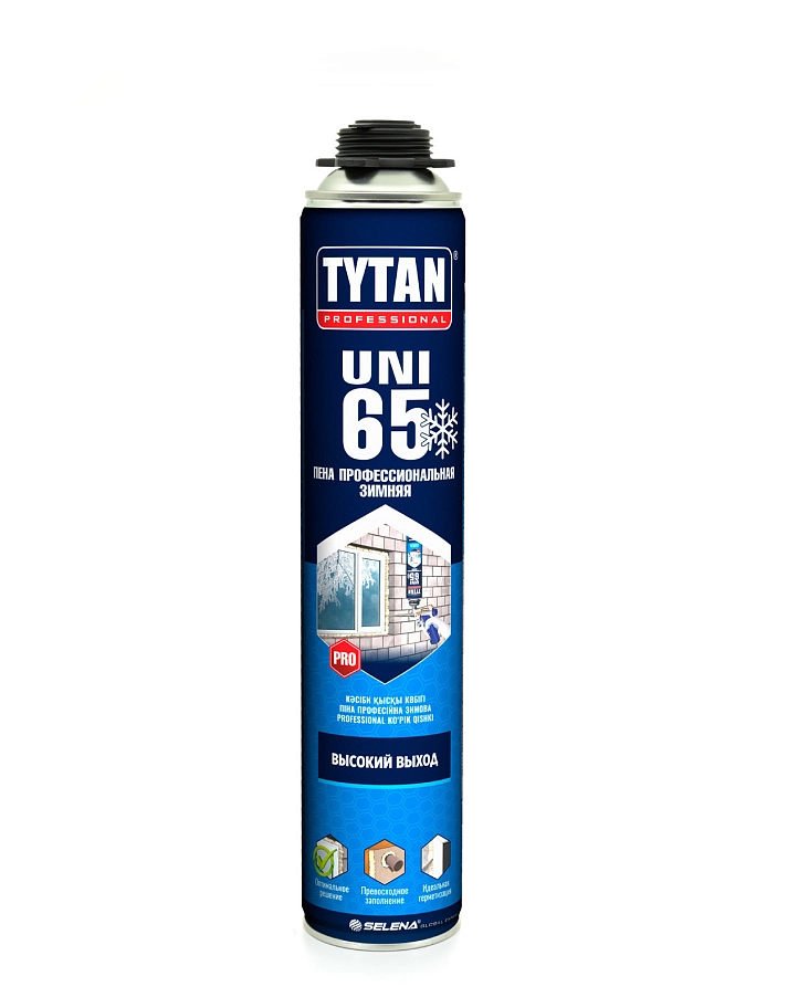Пена профессиональная Tytan Professional 65 UNI зимняя 750 мл. выход 65 л