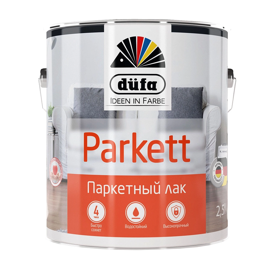 Лак паркетный алкидно-уретановый Dufa Parkett глянцевый 0,75 л