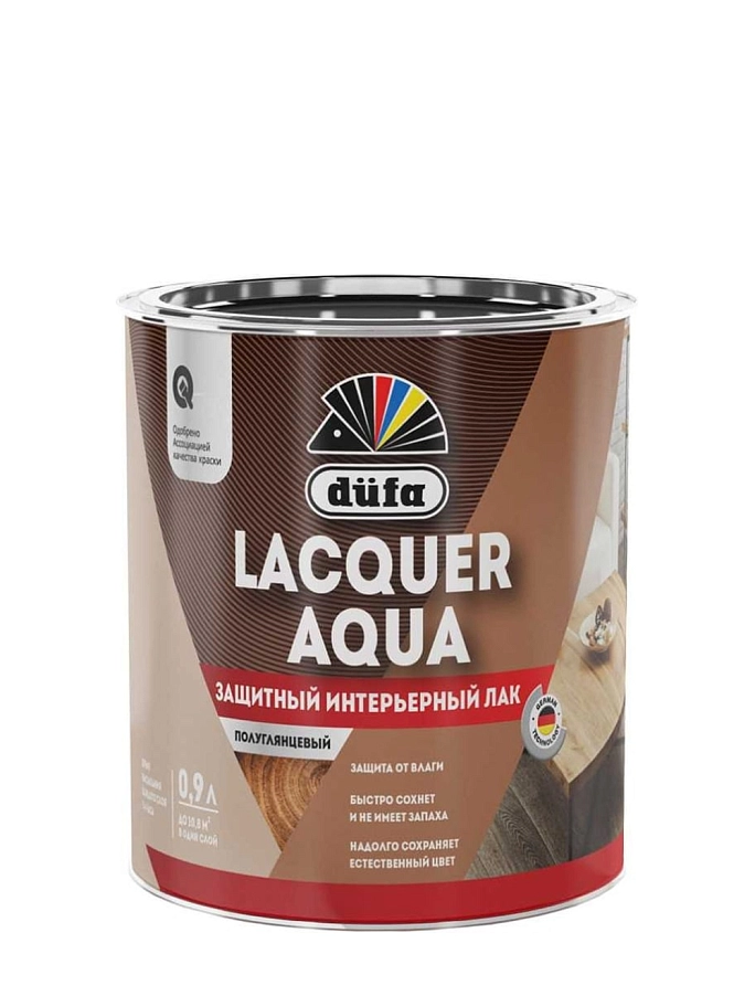 Лак интерьерный Dufa Lacquer Aqua полуглянцевый 0,9 л