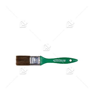 Кисть плоская Handmaler Green смешанная щетина пластиковая ручка 30 мм.