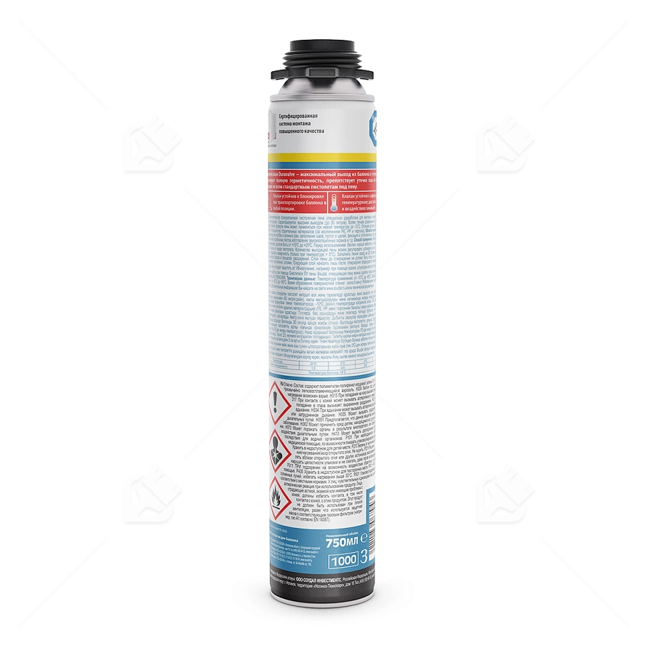 Пена профессиональная Soudal Soudafoam Professional зимняя 750 мл. выход 60 л