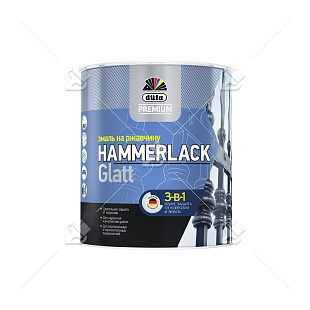 Эмаль на ржавчину Dufa Premium Hammerlack 3-в-1 гладкая RAL 8017 шоколадно-коричневая 2,5 л.