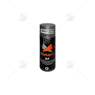 Грунт-эмаль по ржавчине аэрозольный акриловый Eastbrand Monarca RAL9006 белый алюминий 520 мл.