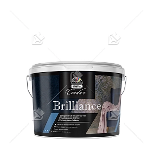 Лак декоративный акриловый Dufa Creative Brilliance полуматовый бесцветный 1 л.